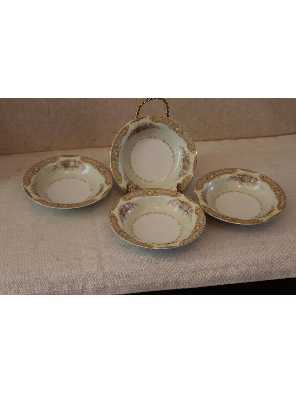 Vintage Noritake Wrocklage Fruit Dessert Bowl - Set of 4
